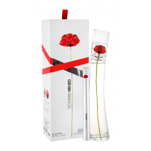 KENZO Flower By Kenzo set cadou Apa de parfum 50 ml + parfum solid 1,3 g pentru femei