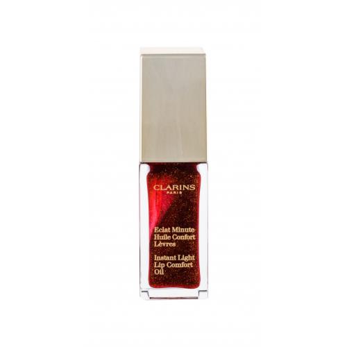Clarins Lip Comfort Oil 7 ml luciu de buze pentru femei 09 Red Berry Glam Natural