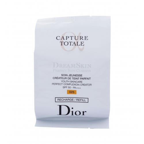 Christian Dior Capture Totale Dreamskin Perfect Skin Cushion SPF50+ 15 g fond de ten tester pentru femei 025 Rezerva