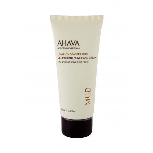 AHAVA Mud Leave-On Deadsea Mud 100 ml cremă de mâini pentru femei Natural