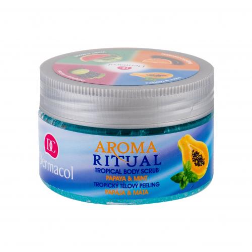 Dermacol Aroma Ritual Papaya & Mint 200 g exfoliant de corp pentru femei
