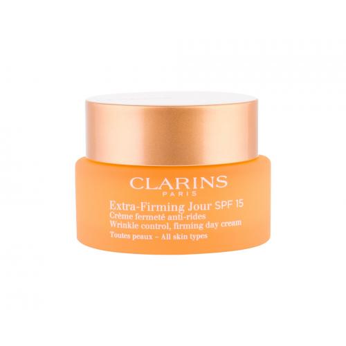 Clarins Extra-Firming Jour SPF 15 50 ml cremă de zi tester pentru femei Natural