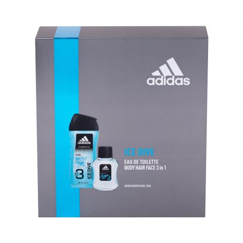 Adidas Ice Dive set cadou Apa de toaleta 50 ml + Gel de dus 250 ml pentru bărbați