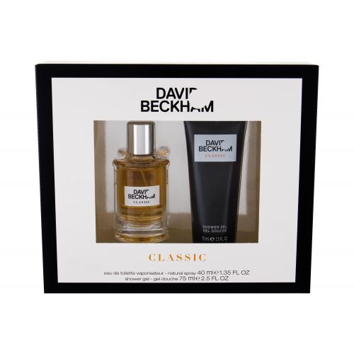 David Beckham Classic set cadou Apa de toaleta 40 ml + Gel de dus 75 ml pentru bărbați