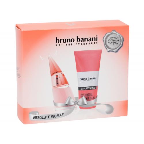 Bruno Banani Absolute Woman set cadou Apa de toaleta 20 ml + Gel de dus 50 ml pentru femei