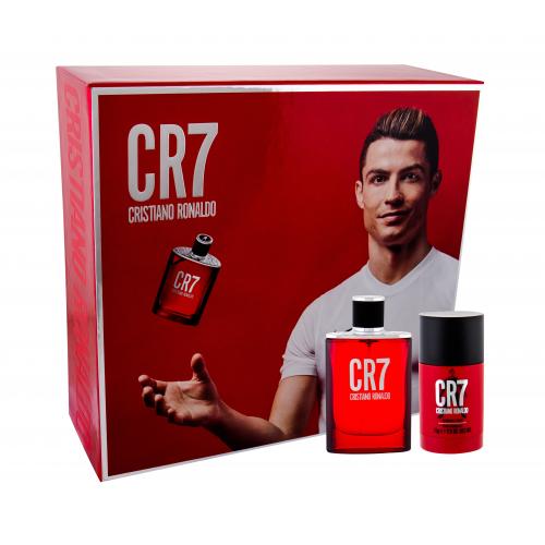 Cristiano Ronaldo CR7 set cadou Apa de toaleta 50 ml + Deodorant  solid 75 g pentru bărbați