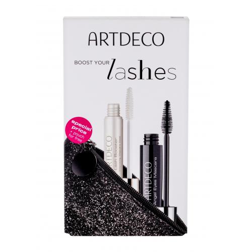 Artdeco Angel Eyes set cadou Mascara 10 ml + baza de mascara Lash Booster 10 ml + Geanta cosmetica pentru femei 1 Black