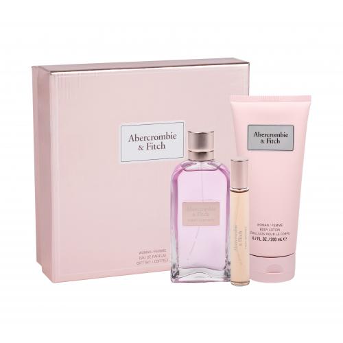 Abercrombie & Fitch First Instinct set cadou apa de parfum 100 ml +apa de parfum 15 ml + lotiune de corp 200 ml pentru femei