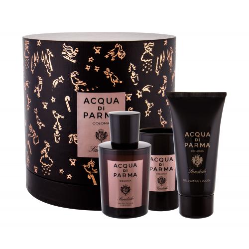 Acqua di Parma Colonia Sandalo set cadou apa de colonie 100 ml + lumanare 75 ml pentru bărbați