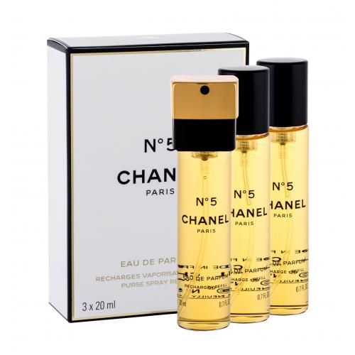 Chanel No.5 3x20 ml apă de parfum pentru femei