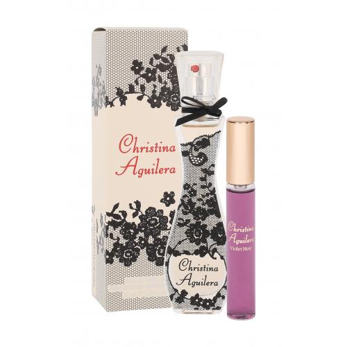 Christina Aguilera Christina Aguilera set cadou apa de parfum 30 ml +apa de parfum Violet Noir 10 ml pentru femei