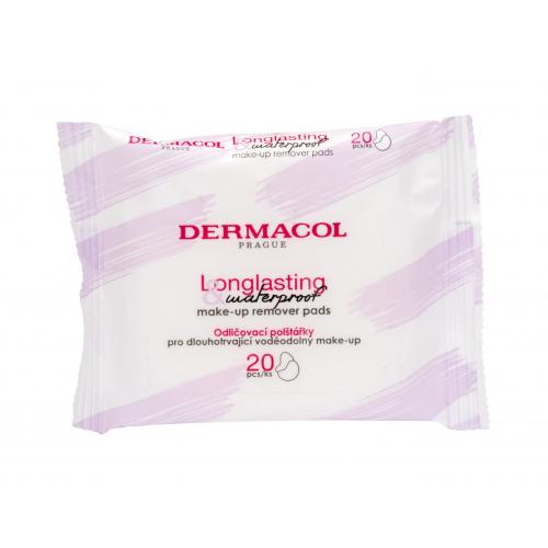 Dermacol Longlasting & Waterproof 20 buc șervețele de curățare facială pentru femei