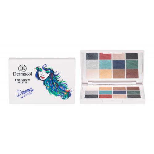 Dermacol Luxury Eyeshadow Palette Drama 18 g fard de pleoape pentru femei