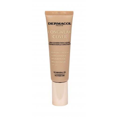 Dermacol Longwear Cover SPF15 30 ml fond de ten pentru femei Porcelain