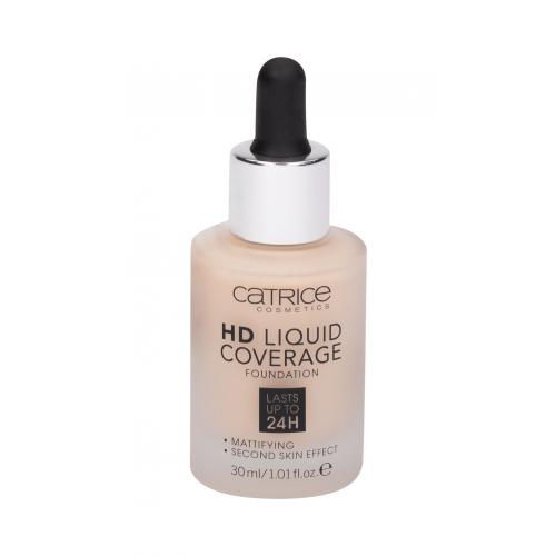 Catrice HD Liquid Coverage 24H 30 ml fond de ten pentru femei 010 Light Beige