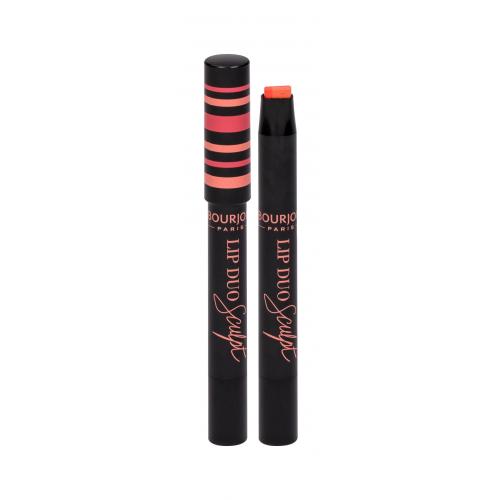 BOURJOIS Paris Lip Duo Sculpt 0,5 g ruj de buze pentru femei 02 Peach-Shake