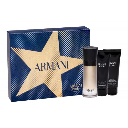Giorgio Armani Code Absolu set cadou edp 60 ml + gel de dus 75 ml + balsam dupa barbierit 75 ml pentru bărbați