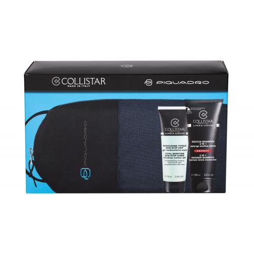 Collistar Linea Uomo set cadou gel hidratant pentru ten 75 ml + sampon douche 100 ml + geanta Piquadro pentru bărbați