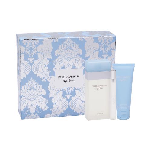 Dolce&Gabbana Light Blue set cadou edt 100 ml + Crema de corp 75 ml + edt 10 ml pentru femei