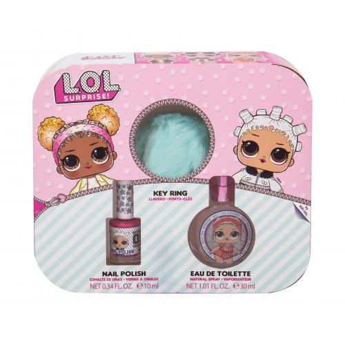 EP Line L.O.L. Surprise set cadou apa de toaleta 30 ml + lac de unghii 10 ml + breloc pentru copii