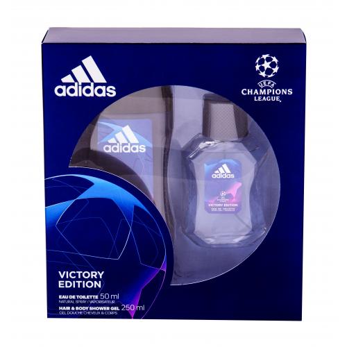 Adidas UEFA Champions League Victory Edition set cadou apa de toaleta 50 ml + gel de dus 250 ml pentru bărbați