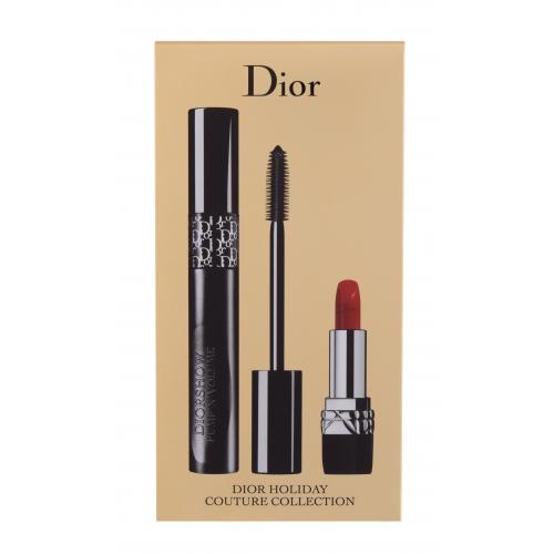 Christian Dior Diorshow Pump´N´Volume set cadou mascara 6 g + ruj de buze Mini Rouge 999 1,5 g pentru femei 090 Black Pump