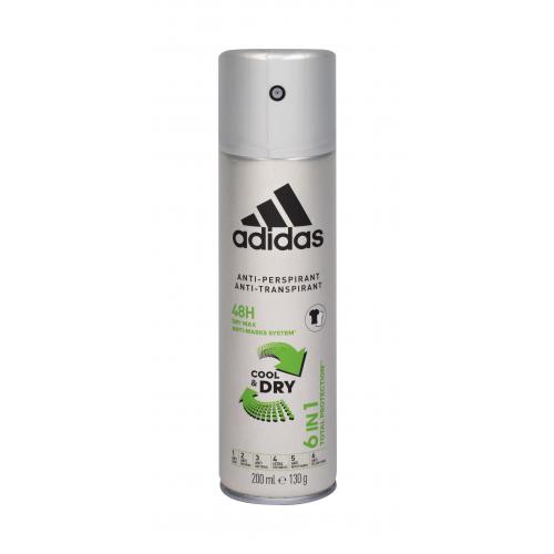 Adidas 6in1 Cool & Dry 48h 200 ml antiperspirant pentru bărbați