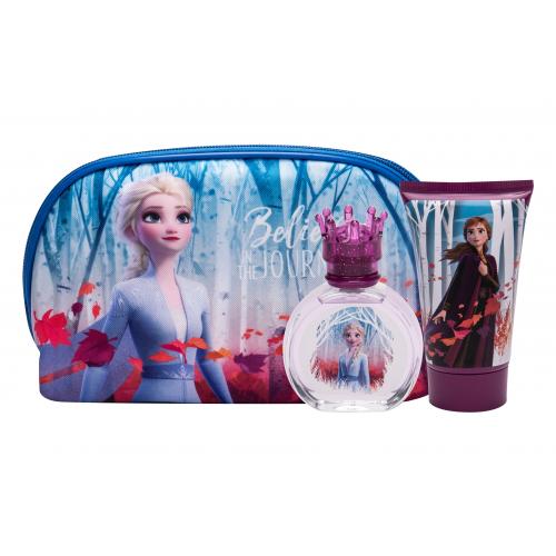 Disney Frozen II set cadou edt 50 ml + Gel de dus 100 ml + geanta de cosmetice pentru copii