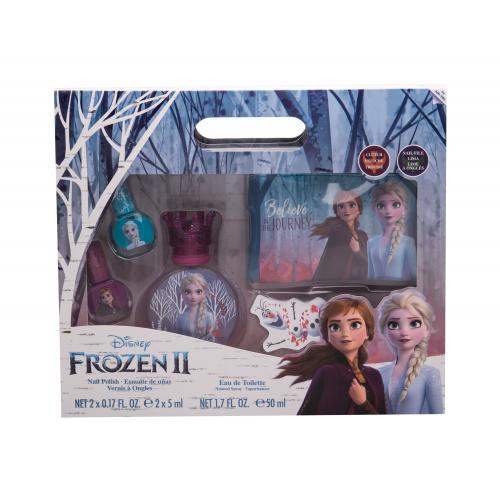 Disney Frozen II set cadou edt 50 ml + lac de unghii 2 x 5 ml + geanta de cosmetice pentru copii