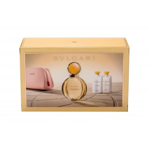 Bvlgari Goldea set cadou edp 90 ml + lapte de corp 75 ml + Gel de dus 75 ml + geanta de cosmetice pentru femei