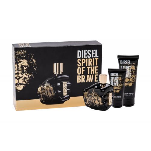 Diesel Spirit Of The Brave set cadou apa de toaleta 125 ml + gel de dus 100 ml + gel de dus 50 ml pentru bărbați