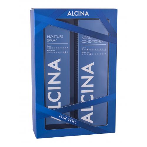 ALCINA Acidic Conditioner Moisture Set set cadou balsam de par 250 ml + spray hidratant pentru par 100 ml pentru femei