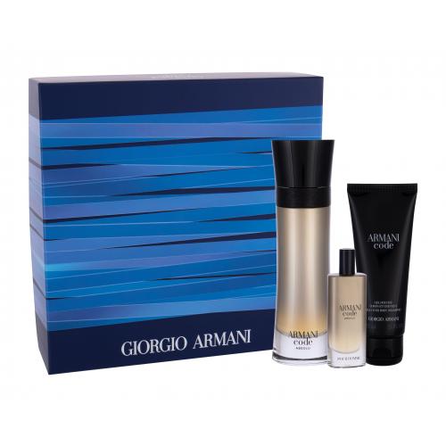 Giorgio Armani Code Absolu set cadou apa de parfum 110 ml + apa de parfum 15 ml + gel de dus 75 ml pentru bărbați