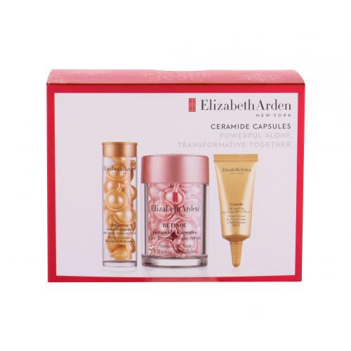 Elizabeth Arden Ceramide Retinol Capsules set cadou ser de noapte capsule 30 buc + ser facial capsule 14 buc + crema de ochi SPF15 5 ml pentru femei