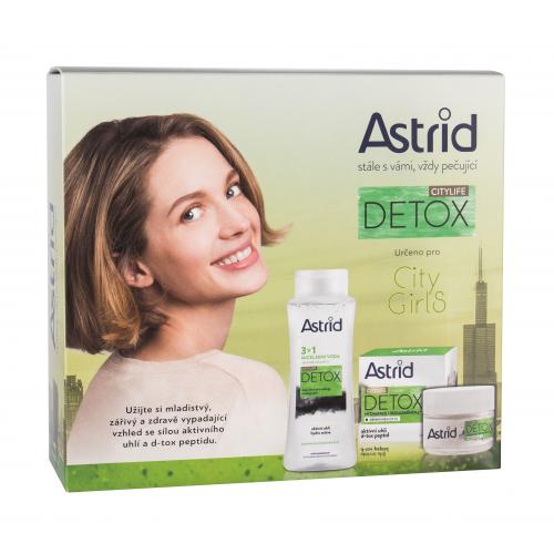 Astrid Citylife Detox set cadou crema de zi 50 ml +apa micelara 3 in 1 400 ml pentru femei