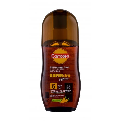 Carroten Superdry Suntan Oil SPF6 125 ml protecție solară pentru corp unisex Rezistent la apă