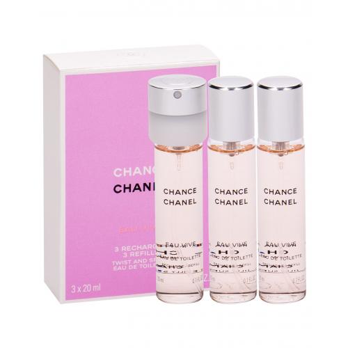 Chanel Chance Eau Vive 3x20 ml apă de toaletă pentru femei