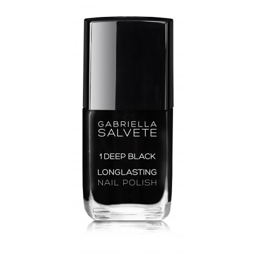 Gabriella Salvete Longlasting Enamel 11 ml lac de unghii pentru femei 01 Deep Black