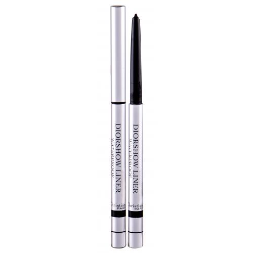 Christian Dior Diorshow Liner 0,3 g creion de ochi tester pentru femei 098 Carbon Rezistent la apă