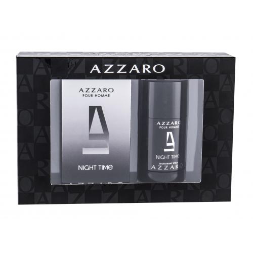 Azzaro Azzaro Pour Homme Night Time set cadou apa de toaleta 50 ml + deodorant stick 75 ml pentru bărbați