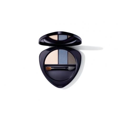 Dr. Hauschka Eyeshadow Trio 4,4 g fard de pleoape pentru femei 01 Sapphire BIO; Natural