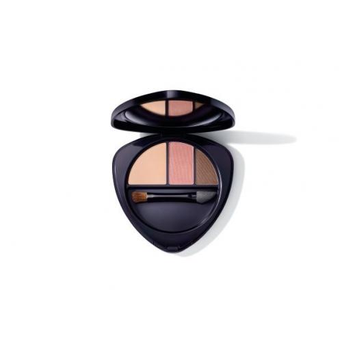 Dr. Hauschka Eyeshadow Trio 4,4 g fard de pleoape pentru femei 04 Sunstone BIO; Natural