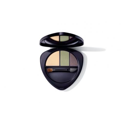 Dr. Hauschka Eyeshadow Trio 4,4 g fard de pleoape pentru femei 02 Jade BIO; Natural