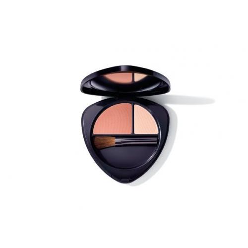 Dr. Hauschka Blush Duo 5,7 g fard de obraz pentru femei 01 Soft Apricot BIO; Natural