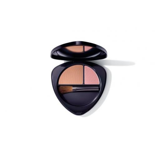 Dr. Hauschka Blush Duo 5,7 g fard de obraz pentru femei 03 Sun-kissed Nectarine BIO; Natural