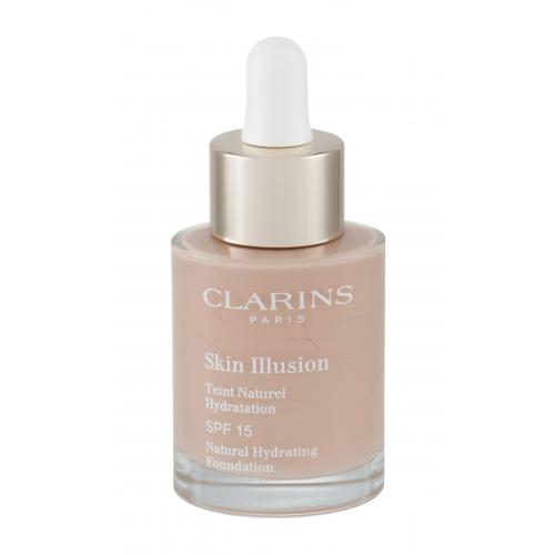 Clarins Skin Illusion Natural Hydrating SPF15 30 ml fond de ten pentru femei 109 Wheat Natural