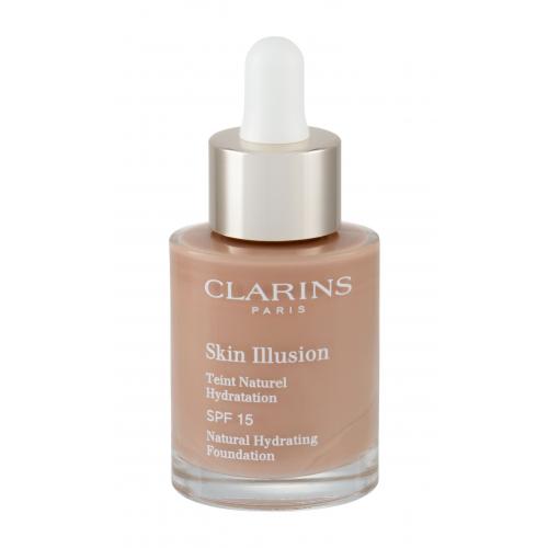Clarins Skin Illusion Natural Hydrating SPF15 30 ml fond de ten pentru femei 113 Chestnut Natural