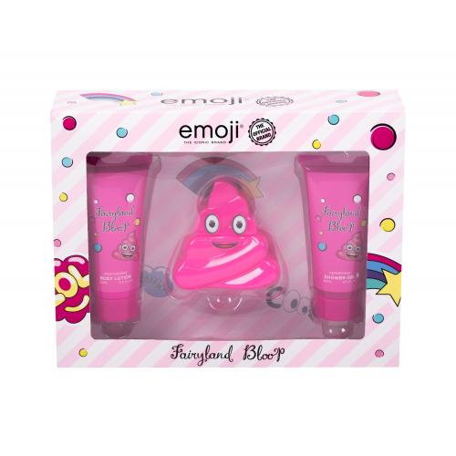 Emoji Fairyland Bloop set cadou apa de parfum 50 ml + gel de dus 60 ml + lotiune de corp 60 ml pentru copii