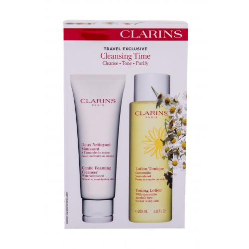 Clarins Gentle Foaming Cleanser Duo Kit set cadou lapte de curățare 125 ml + apă de curățare tonica 200 ml pentru femei Natural