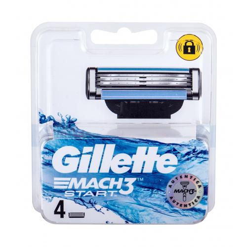 Gillette Mach3 Start 4 buc rezerve aparat de ras pentru bărbați